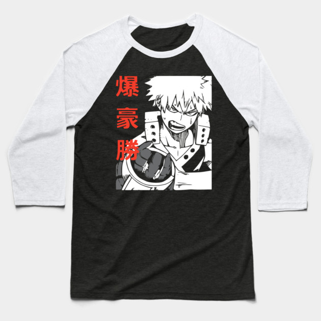 Katsuki Bakugou | Explosive Power Baseball T-Shirt by Otaku Vibes