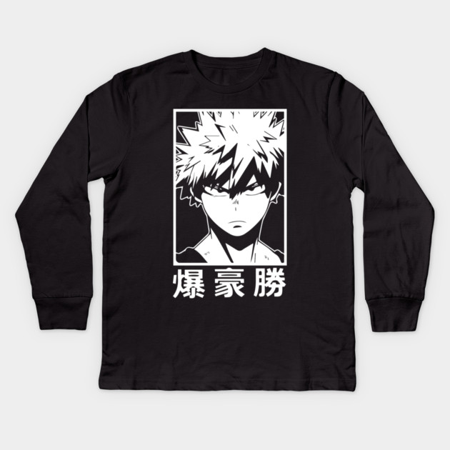 Katsuki Bakugou | MHA Minimalist Kids Long Sleeve T-Shirt by Otaku Vibes