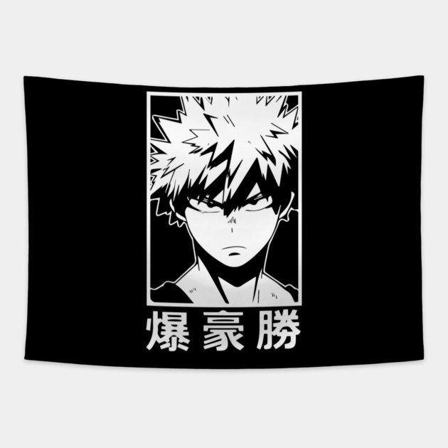 Katsuki Bakugou | MHA Minimalist Tapestry by Otaku Vibes