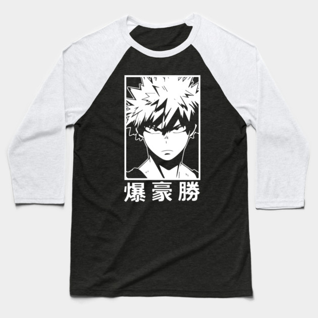 Katsuki Bakugou | MHA Minimalist Baseball T-Shirt by Otaku Vibes