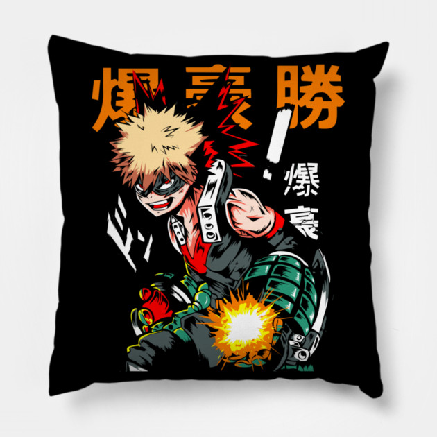 Katsuki Bakugou | Explosion Quirk Pillow by Otaku Vibes