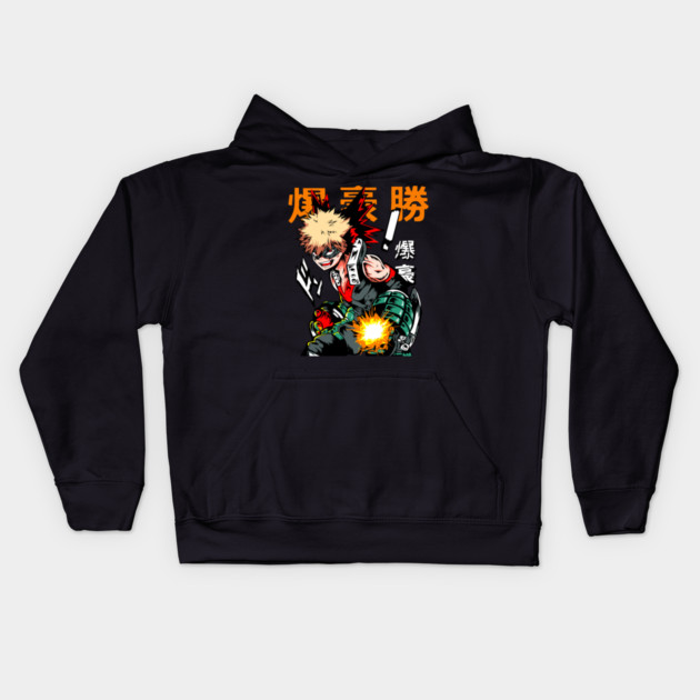Katsuki Bakugou | Explosion Quirk Kids Hoodie by Otaku Vibes
