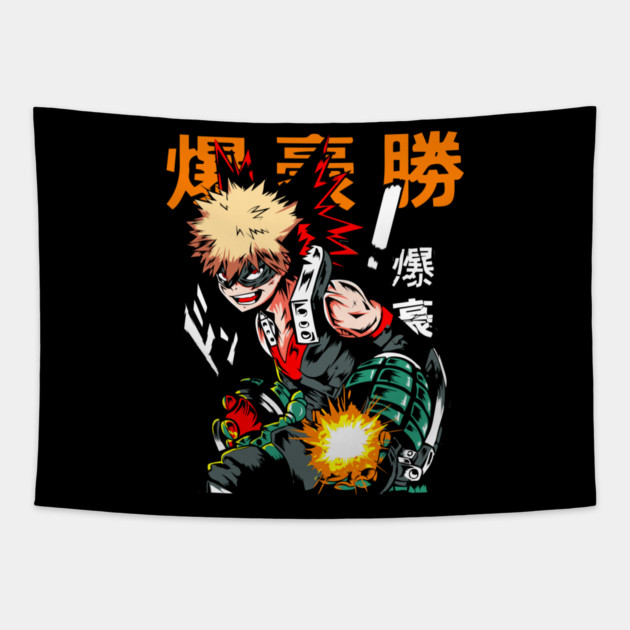 Katsuki Bakugou | Explosion Quirk Tapestry by Otaku Vibes