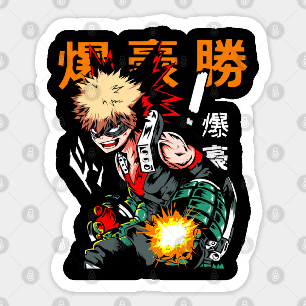 Katsuki Bakugou | Explosion Quirk Sticker by Otaku Vibes