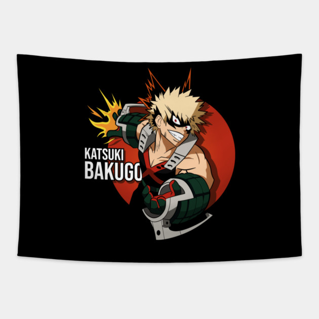 Katsuki Bakugou | MHA Explosion Tapestry by Otaku Vibes