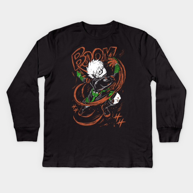 My Hero Academia - Bakugou BOOM Kids Long Sleeve T-Shirt by Otaku Vibes