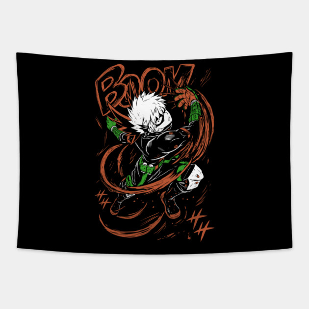 My Hero Academia - Bakugou BOOM Tapestry by Otaku Vibes