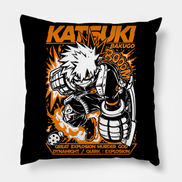 Katsuki Bakugou | Explosion Hero Dynamight Pillow by Otaku Vibes