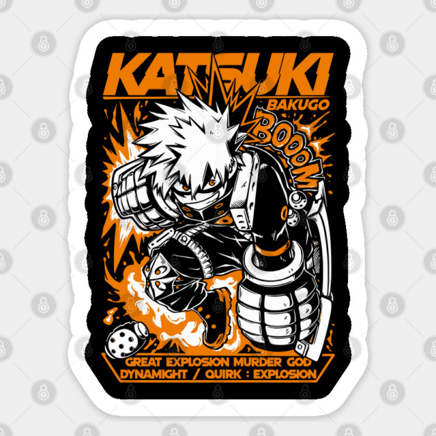 Katsuki Bakugou | Explosion Hero Dynamight Sticker by Otaku Vibes