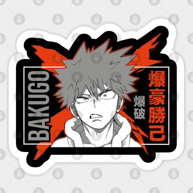 Katsuki Bakugou | MHA Angry Explosion Sticker by Otaku Vibes