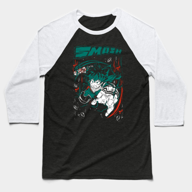 My Hero Academia: Deku, The Next Symbol of Peace Baseball T-Shirt by Otaku Vibes