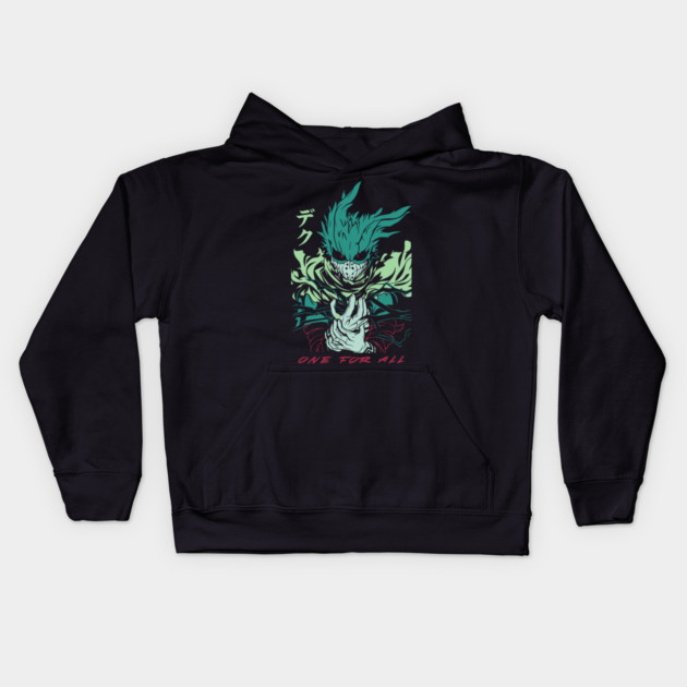 My Hero Academia: Izuku Midoriya’s Heroic Journey Kids Hoodie by Otaku Vibes