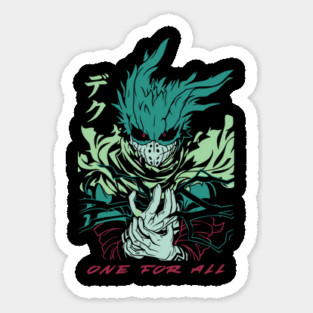 My Hero Academia: Izuku Midoriya’s Heroic Journey Sticker