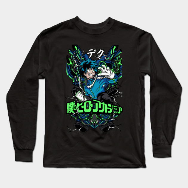 Deku – The Successor of One for All Long Sleeve T-Shirt by Otaku Vibes