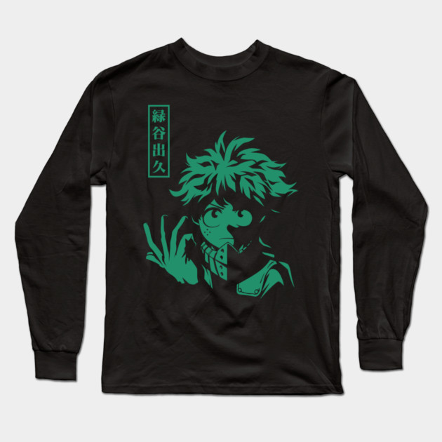 My Hero Academia: Deku, The Determined Hero Long Sleeve T-Shirt by Otaku Vibes