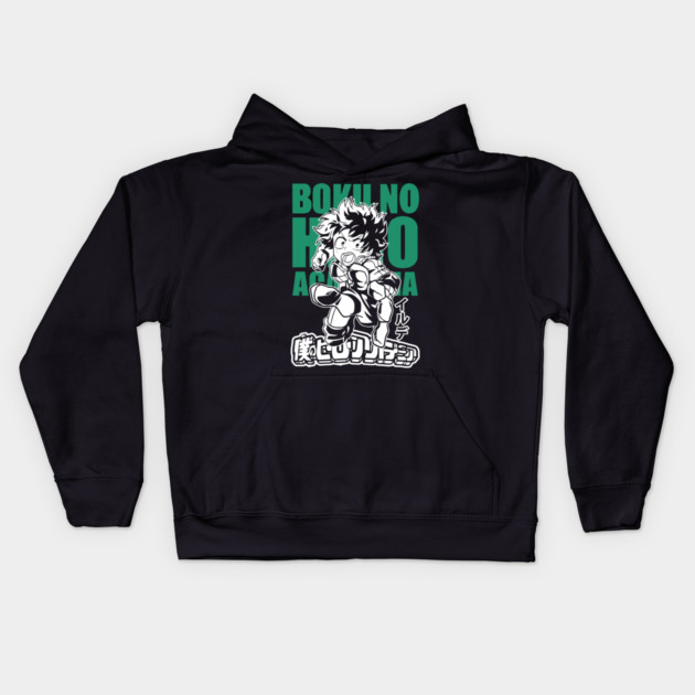 Deku – The Hero Who Never Gives Up Kids Hoodie by Otaku Vibes