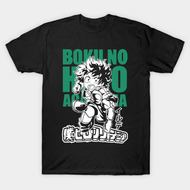 Deku – The Hero Who Never Gives Up T-Shirt by Otaku Vibes