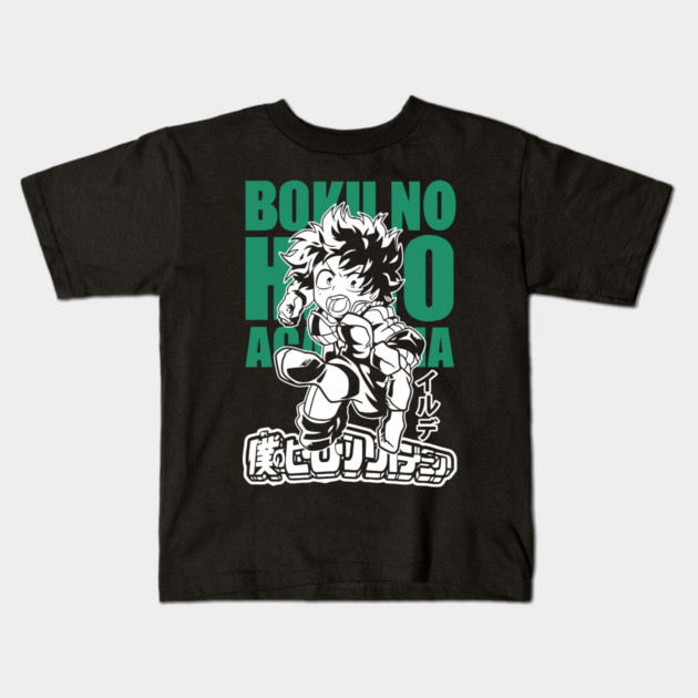 Deku – The Hero Who Never Gives Up Kids T-Shirt by Otaku Vibes