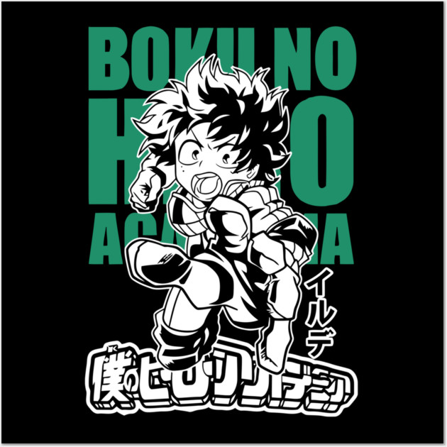 Deku – The Hero Who Never Gives Up Wall Art by Otaku Vibes