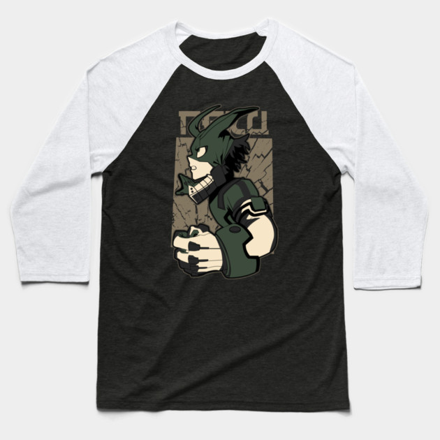 My Hero Academia: Deku, The Green-Haired Prodigy Baseball T-Shirt by Otaku Vibes