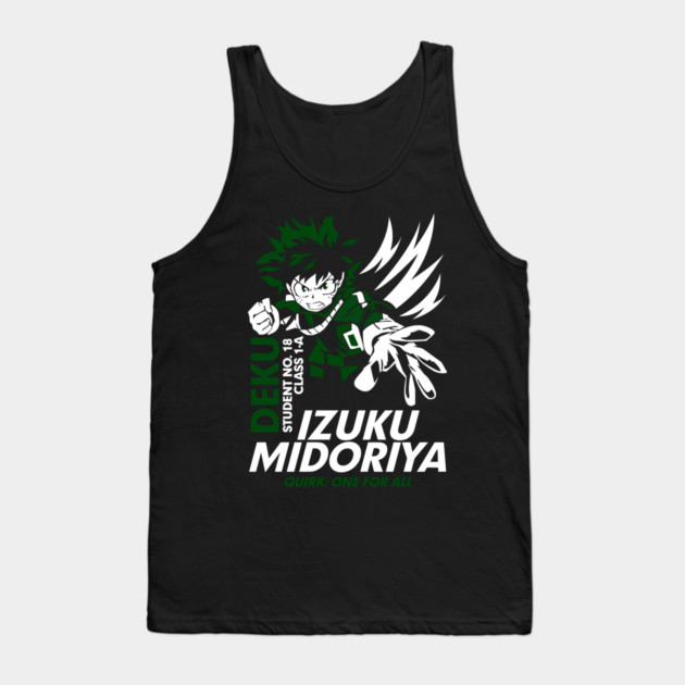 Deku – One for All’s Ultimate Wielder Tank Top by Otaku Vibes
