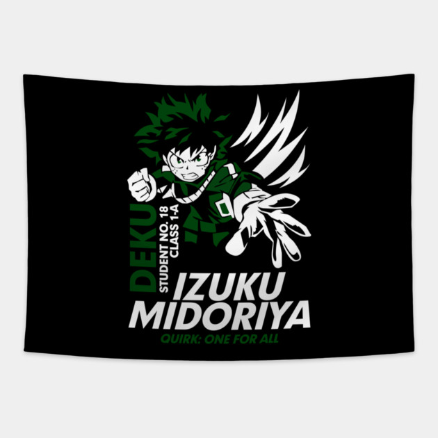 Deku – One for All’s Ultimate Wielder Tapestry by Otaku Vibes