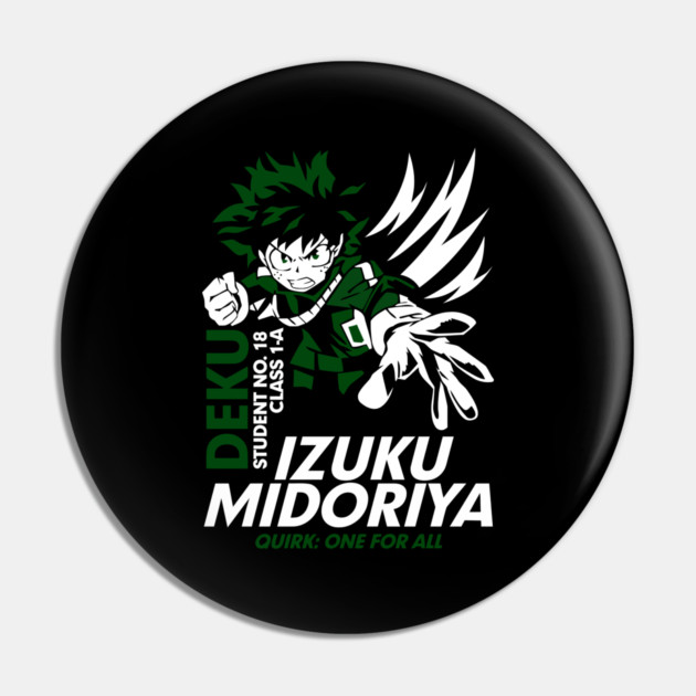 Deku – One for All’s Ultimate Wielder Pin by Otaku Vibes