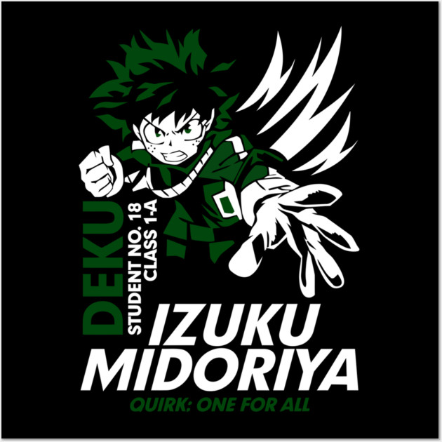 Deku – One for All’s Ultimate Wielder Wall Art by Otaku Vibes