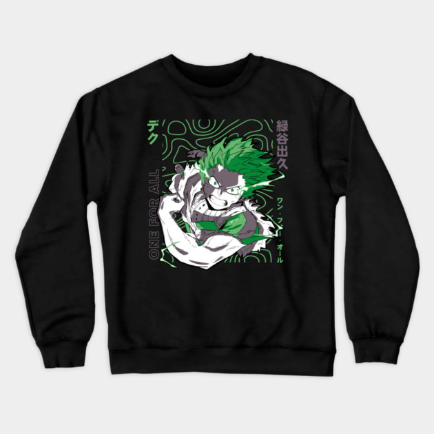 Deku – The Young Hero Crewneck Sweatshirt by Otaku Vibes