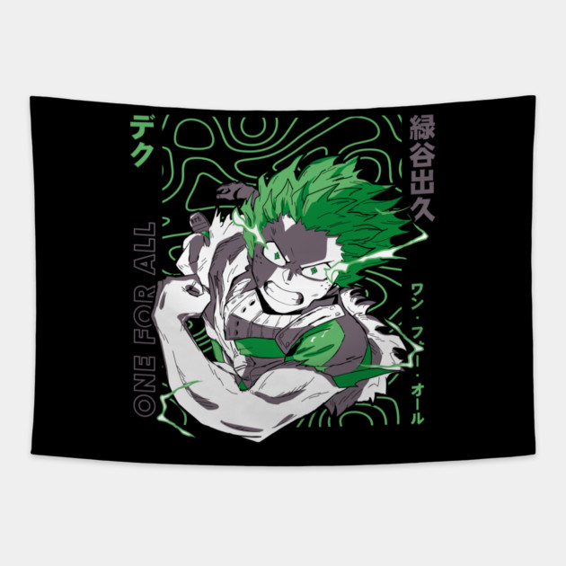 Deku – The Young Hero Tapestry by Otaku Vibes