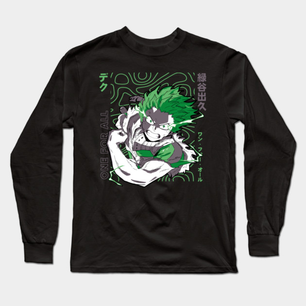 Deku – The Young Hero Long Sleeve T-Shirt by Otaku Vibes