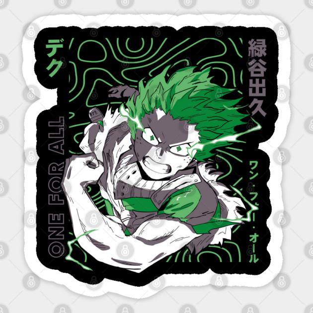 Deku – The Young Hero Sticker by Otaku Vibes
