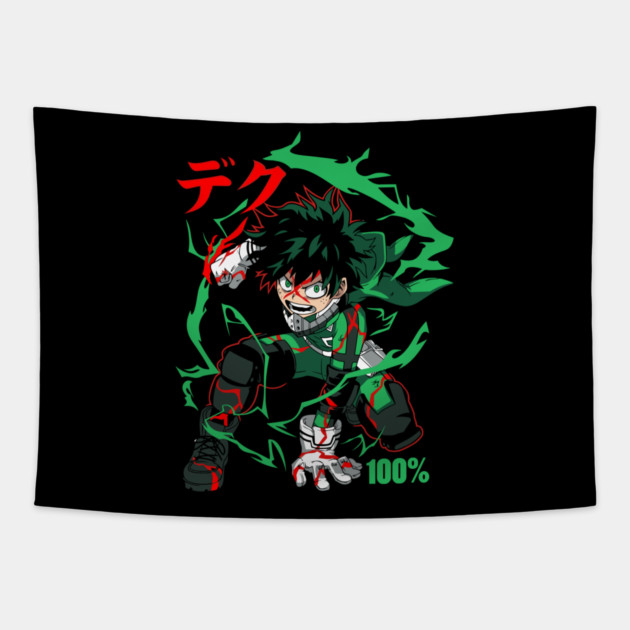 Deku – The Unstoppable One for All Successor Tapestry by Otaku Vibes