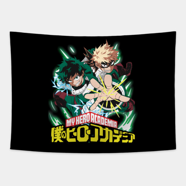 My Hero Academia: Deku’s Explosive Strength Tapestry by Otaku Vibes