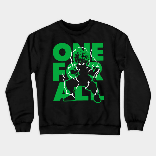 One For All Deku - My Hero Academia Crewneck Sweatshirt by Otaku Vibes