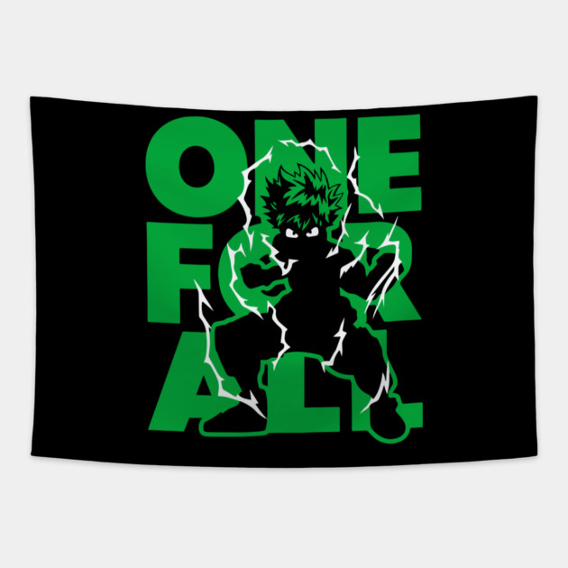One For All Deku - My Hero Academia Tapestry by Otaku Vibes