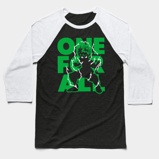 One For All Deku - My Hero Academia Baseball T-Shirt by Otaku Vibes