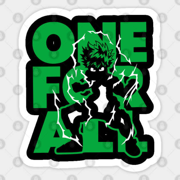 One For All Deku - My Hero Academia Sticker by Otaku Vibes