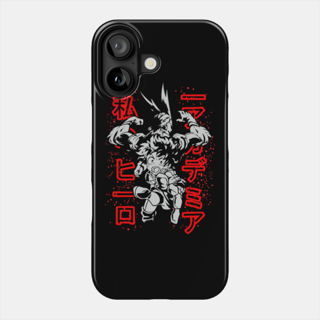 Midoriya and All Might - My Hero Academia Phone Case by Otaku Vibes