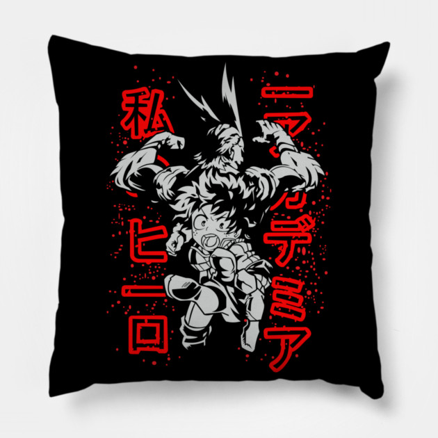 Midoriya and All Might - My Hero Academia Pillow by Otaku Vibes