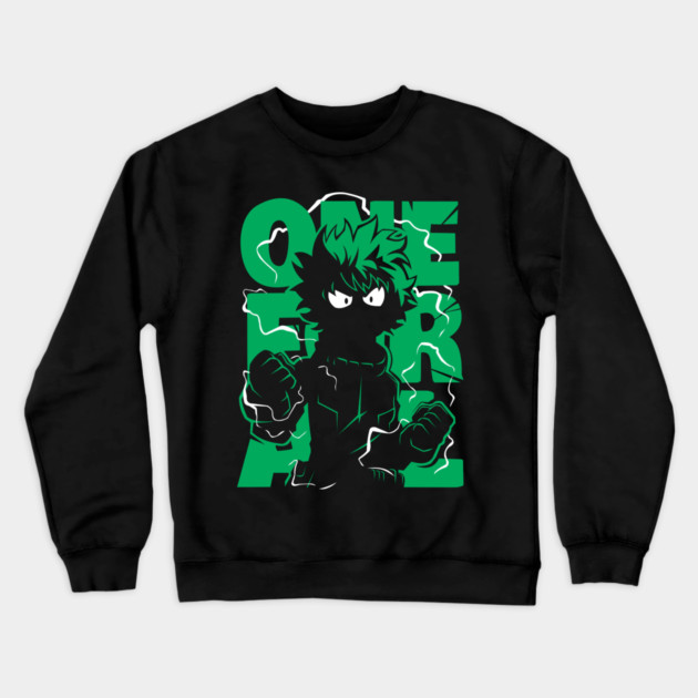 Midoriya – The Hero Who Never Gives Up Crewneck Sweatshirt by Otaku Vibes