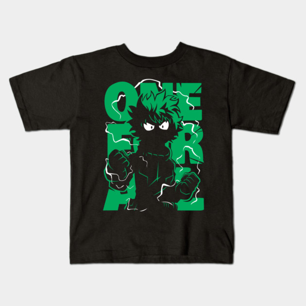 Midoriya – The Hero Who Never Gives Up Kids T-Shirt by Otaku Vibes