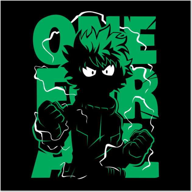 Midoriya – The Hero Who Never Gives Up Wall Art by Otaku Vibes