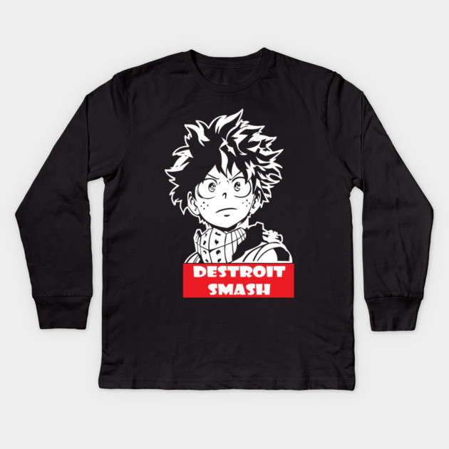 Izuku Midoriya – The Next Symbol of Peace Kids Long Sleeve T-Shirt by Otaku Vibes