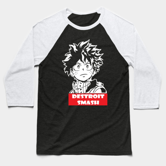 Izuku Midoriya – The Next Symbol of Peace Baseball T-Shirt by Otaku Vibes