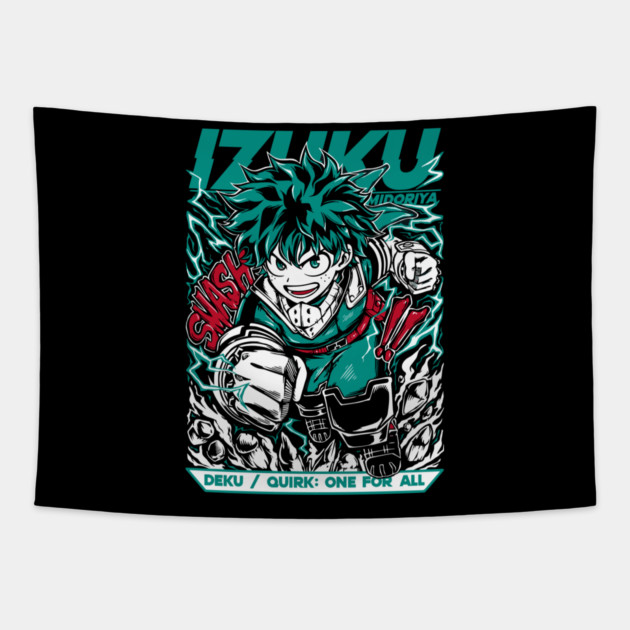 My Hero Academia: Midoriya’s Heroic Evolution Tapestry by Otaku Vibes