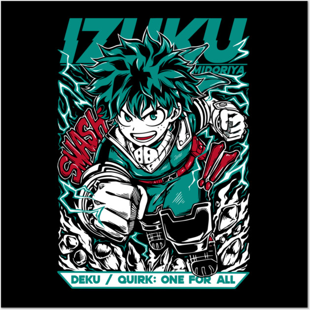 My Hero Academia: Midoriya’s Heroic Evolution Wall Art by Otaku Vibes