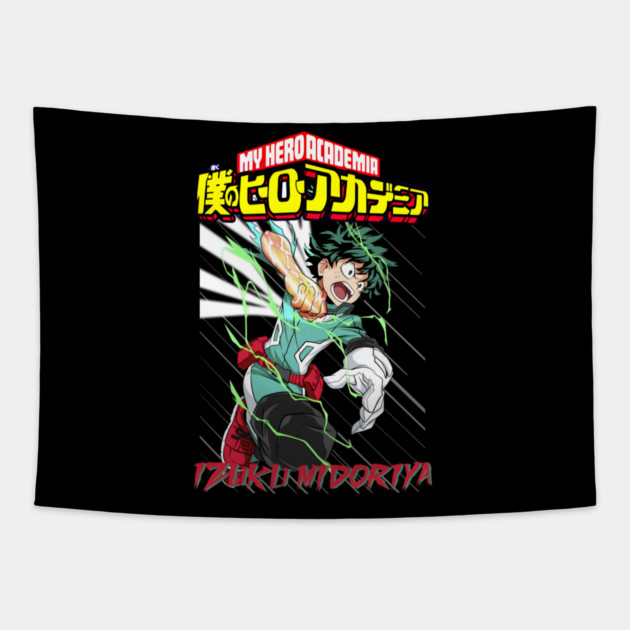 Midoriya – The Young Hero of UA High Tapestry by Otaku Vibes