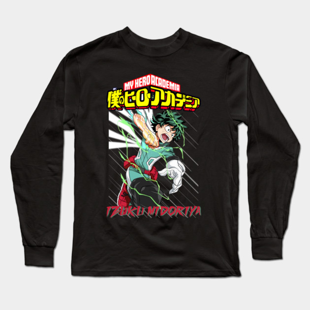 Midoriya – The Young Hero of UA High Long Sleeve T-Shirt by Otaku Vibes