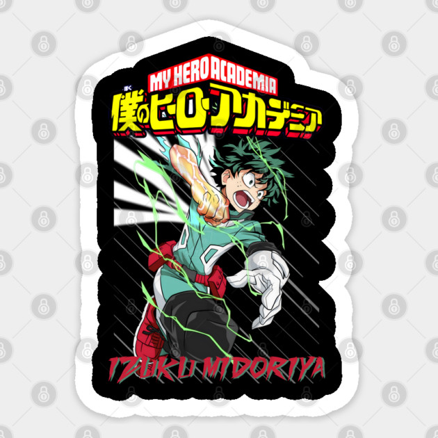 Midoriya – The Young Hero of UA High Sticker by Otaku Vibes